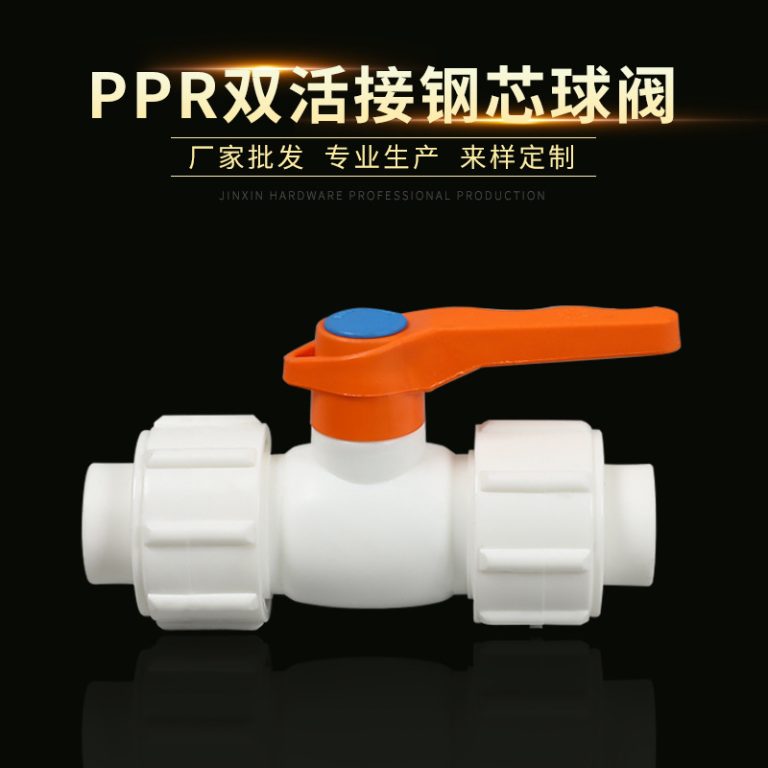 PPR全塑钢芯双活接球阀 PPR全塑开关阀门 双头活接球阀1